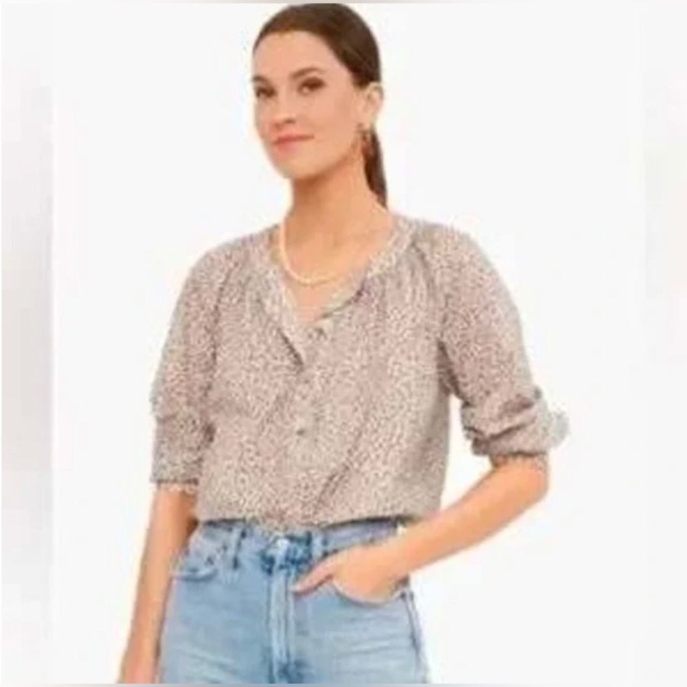 TUCKERNUCK Leopard Print Women's Top; Size Small - Picture 5 of 8